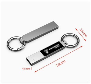 Clé USB promotionnelle élégante avec lumière LED colorée, clé USB flash en métal mince avec logo brillant, un cadeau idéal - Product Image 5