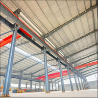 Bâtiment d'entrepôt préfabriqué en acier, atelier modulaire, panneaux sandwich isolés, structure en acier lourd, service clé en main, certifié CE ISO