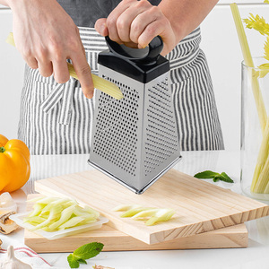Râpe de cuisine manuelle <span class=keywords><strong>4</strong></span> faces en acier inoxydable multifonctionnelle coupeur de table fruits légumes fromage - Product Image 5