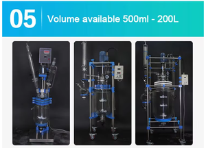 Glass Reactor with Reflux Condenser Ideal for Continuous Reaction Processes - Product Image 6