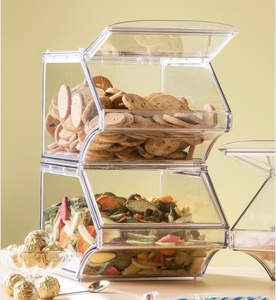 Hộp đựng/khay/thùng đựng thực phẩm dạng tự chọn, đựng ngũ cốc, kẹo, hạt, các loại hạt khô, chất liệu acrylic - Product Image 6