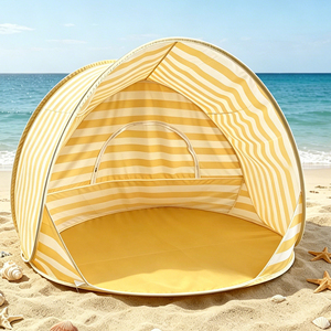 Carpa de Playa de Apertura Rápida, Sombrilla de Gran Espacio, Carpa Infantil para Interiores/Exteriores, para Acampar en Verano, Jardín, Playa, Hecha de Poliéster - Product Image 2