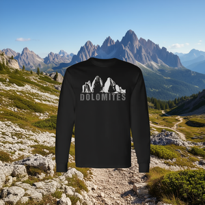 T-shirt à manches longues Dolomites Mountains pour la randonnée et les activités de plein air - Product Image 1
