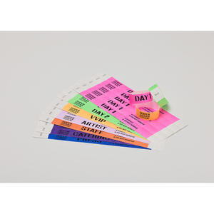 Bracelets TYVEK de couleur unie 19 mm (3/4 po) – Bandes solides économiques prêtes à l'emploi avec logo personnalisé - Product Image 6