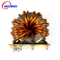 Trafo Daya Ferit Toroidal Khusus Frekuensi Tinggi Kerugian Rendah Suhu Operasi 180°C Catu Daya Inverter Industri