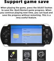 Console de jeu portable pour X6, écran de 4,3 pouces, 8 Go intégrés, 2000 jeux pour X6, console de jeu vidéo rétro