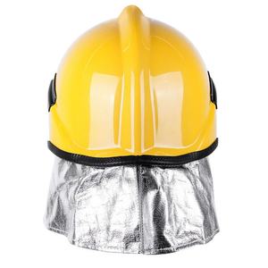 Protection de cou pour casque de pompier avec bande réfléchissante jaune/rouge, durable, rigide, avec support de lampe torche en option, accessoire pour pompier - Product Image 4