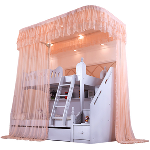 Soporte telescópico ajustable <span class=keywords><strong>para</strong></span> uso doméstico, <span class=keywords><strong>mosquitera</strong></span> de poliéster y riel de guía <span class=keywords><strong>para</strong></span> litera alta-baja <span class=keywords><strong>para</strong></span> niños, modelo 1.21.5 - Product Image 1