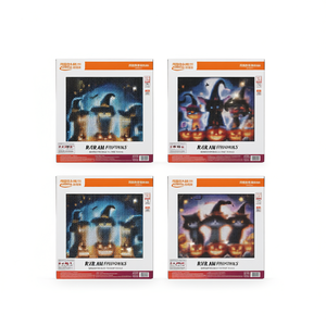 Kit de peinture diamant Raram Phitorns Halloween 15x20cm, éléments amusants, décoration murale DIY faite à la main - Product Image 1