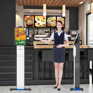 21.5 inch Android Màn hình cảm ứng tự phục vụ máy <span class=keywords><strong>ing</strong></span> cho nhà hàng thanh toán thẻ Quà Tặng kiosk Đầu đọc mã vạch bao gồm máy in - Product Image 2