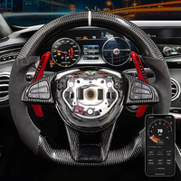 Paddle Shift LED roda kemudi, untuk Mercedes Benz W204 W205 W213 W222 GLE CLA GT GTS