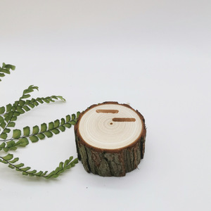 Exclusivo personalizado tallado Vintage Pastoral país boda anillo caja respetuoso con el medio ambiente cedro abeto madera anillo titular personalizado para su - Product Image 6