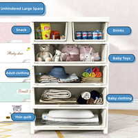 Armoire pour enfants en PP de haute qualité, armoire à jouets pour enfants avec tiroir, armoire mignonne pour la maison