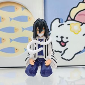 Nezuko <span class=keywords><strong>Zenitsu</strong></span>, personnage d'anime <span class=keywords><strong>de</strong></span> 9 à 10cm, <span class=keywords><strong>figurine</strong></span> miniature en vinyle, à genoux, jouet en PVC, 7 pièces par lot, nouveau - Product Image 4