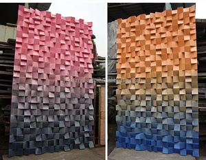 Moderno 3D in legno di abete rosso legno mosaico antico di piastrelle di legno per soggiorno camera da letto di fondo pannelli di parete applicazione interna - Product Image 3