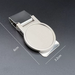 Venta superior Buen diseño Clip de metal Clips de <span class=keywords><strong>dinero</strong></span> <span class=keywords><strong>en</strong></span> blanco para hombres con logotipo personalizado - Product Image 2