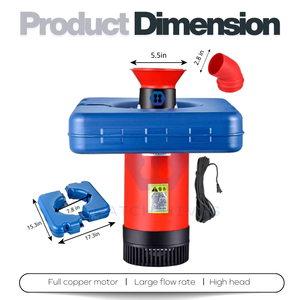 Aquacultuurapparatuur Elektrisch Aangedreven 220V Vijver Fontein Drijvende Beluchter Voor Visteelt Vijver Zuurstof Toevoegen Voor Visgarnalen - Product Image 4