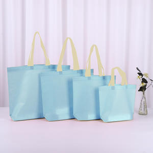 Sac fourre-tout non-tissé avec logo personnalisé Toile laminée PP à la mode pour les achats Vêtements Emballage Cadeaux de supermarché - Product Image 4