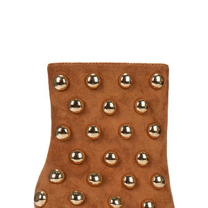 <span class=keywords><strong>Bottines</strong></span> en daim <span class=keywords><strong>cloutées</strong></span> pour femmes bout pointu talon bloc confortable sans lacet solide pour soirée automne hiver - Product Image 6