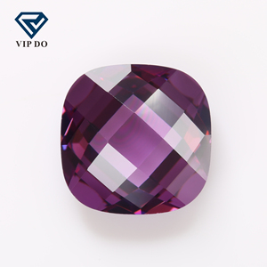 5A calidad <span class=keywords><strong>de</strong></span> grado 3*3-10*10mm Cojín tablero <span class=keywords><strong>de</strong></span> cuadros doble corte Varios <span class=keywords><strong>colores</strong></span> zirconia cúbica gemas sueltas piedras preciosas sintéticas CZ - Product Image 3