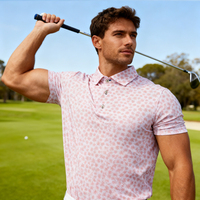 Camiseta Polo con Logotipo Bordado Personalizado, Material de Poliéster y Elastano, Alta Calidad, Ligera y Duradera, Camisetas de Golf para Hombre