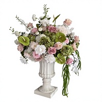 Boule de fleurs PPS de qualité supérieure, rose et verte, arrangement floral en soie 60cm 70cm pour centre de table de mariage, événementiel et décoration intérieure