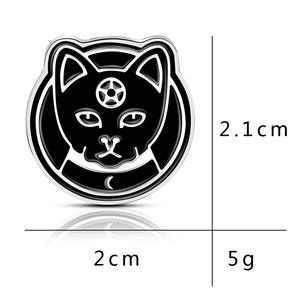 Fata gotica fatta a mano in metallo artigianale spille con smalto artigianale nuova strega Ouija luna tarocchi spille per donne uomini capodanno cinese - Product Image 3