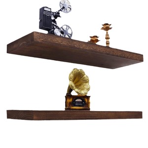 Floating <b>Shelf</b> <b>Wall</b> <b>Mounted</b> Wooden Storage Rack Rectangle Easy Cleaning Multipurpose Home Organization - Product Image 5