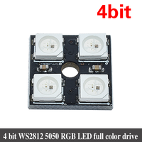 4 8 12 16 Kanal WS2812 WS2812B WS RGB LED-Lampen feld modul 5V 1Bit 4Bit 8Bit 12Bit 16Bit 24Bit Regenbogen-LED Präzise