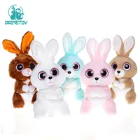Uzun kulak sevimli tavşan tavşan dolması hayvan bebek bebek yumuşak peluş oyuncaklar