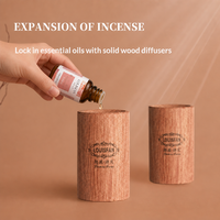 Diffuseur d'huiles essentielles LOUISFAN en bois de rose pour voiture, aromathérapie sans flamme, usage domestique et intérieur, parfum longue durée, vente en gros