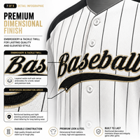 Maillot de baseball personnalisé en gros, entièrement boutonné, broderie en twill 3D pour équipes haut de gamme, marque privée, fournisseur OEM, commandes en gros