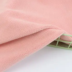 Good Textile Supplier Thick Elastic Microfiber Polyester Spandex Fleece Fabric for Sleepwear