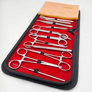 Kit Quirúrgico Veterinario de Alta Calidad de 22 Piezas, Instrumentos Quirúrgicos Metálicos, Certificado CE Clase II, Reutilizable para Gatos, Perros y Conejos - Product Image 5