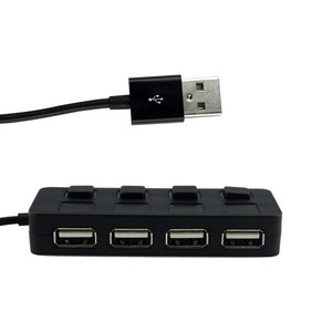 USB <strong>2</strong>.0 <strong>HUB</strong> Splitter with Independent Switch for Computer to Connect up to Four Devices with Indicator Lights - 4-<strong>port</strong> <strong>Hub</strong> - Product Image 5