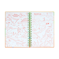 Feuille coloriage monde magique dinosaure cahier brillant Art spirale lié enfants bricolage jouet brillant feuille Art dessin papier dessin Art