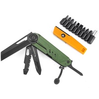 11 en 1 couteau multifonctionnel multi-outils couteau de poche boussole sifflet allume-feu tournevis survie en plein air Camping accessoire