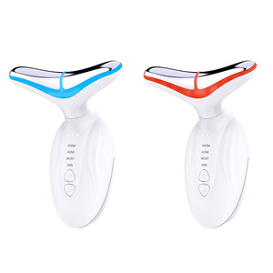 เครื่องนวดหน้าและลำคอ ABS EMS 7 โหมด ชาร์จผ่าน USB ลดเลือนริ้วรอย อุปกรณ์เสริมความงาม - Product Image 1