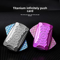 Alliage de titane fente infinie carte Push Portable décompression planche à roulettes EDC jouet pour apprendre le travail portable son domaine Gadget