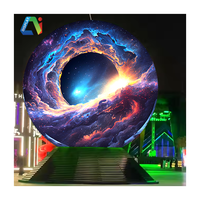 Pantalla LED de Globo Terráqueo Creativa para Planetario y Exhibición, Pantalla Curva Redonda de 360 Grados, Video Wall de Pantalla LED Esférica Flexible