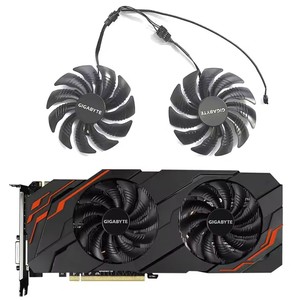 Ventilateur de carte vidéo 88MM PLD09210S12HH T129215SU Original pour <span class=keywords><strong>GIGABYTE</strong></span> GTX <span class=keywords><strong>1070</strong></span> <span class=keywords><strong>AORUS</strong></span> GTX <span class=keywords><strong>1070</strong></span> RX 570 580 RX570 RX580 - Product Image 1