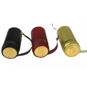 PVC Heat <b>Shrink</b> Caps For Wine Olive Oil Soy Sauce Bottles Pilfer Proof Closure Packaging - Product Image 1