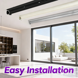 Автоматический алюминиевый карниз для штор, потолочный, для дома - Product Image 6