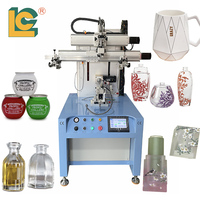 Máquina de Serigrafía Semiautomática para Botellas de Esmalte de Uñas de Vidrio con Forma Especial, con Sensor de Color