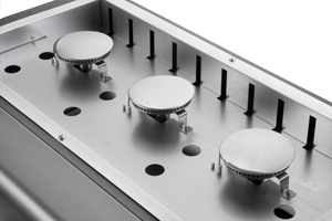 Barbecue à gaz 3 brûleurs de luxe certifié BSCI, <span class=keywords><strong>plancha</strong></span> grill sur chariot en acier émaillé, allumage automatique pour propane GPL extérieur - Product Image 4