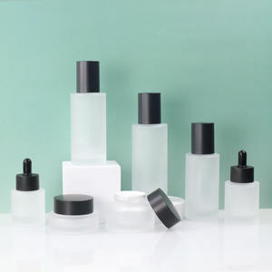 30ml 50ml 100ml 120ml <span class=keywords><strong>150ml</strong></span> di siero per capelli bianco smerigliato flacone contagocce di vetro e 30g di vetro opaco da 50g per Set cosmetico - Product Image 5