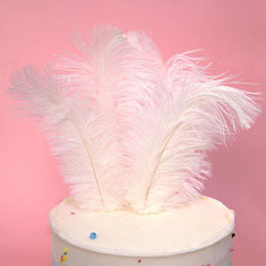 Ideas de nuevos productos 2021 suministros de horneado para niños evento baby shower pastel accesorios <span class=keywords><strong>confeti</strong></span> pluma pastel topper - Product Image 4