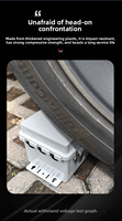 Boîtier de protection pour multiprise extérieure, boîte d'alimentation pour batterie de voiture, boîte mobile avec verrou, boîte étanche antivol, boîte de prises