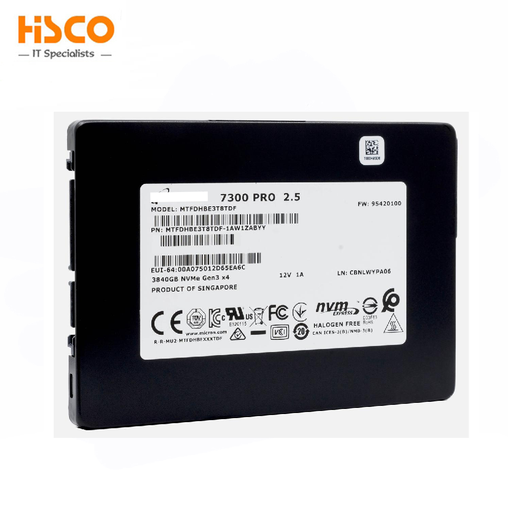 MTFDHBE3T8TDF-1AW1ZABYY for 7300 PRO Series 3.84TB <strong>NVMe</strong> PCIe 3.0 3D TLC <strong>U.2</strong> 7mm 1DWPD Internal Solid State Drive <strong>SSD</strong>