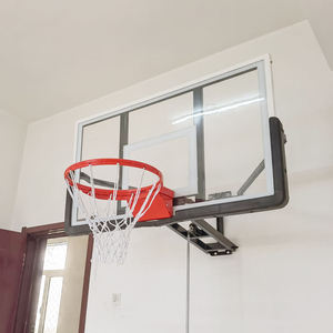 Canestro da <span class=keywords><strong>basket</strong></span> da esterno a parete con tabellone da 48 pollici, mini supporto da <span class=keywords><strong>basket</strong></span> con cerchio a sgancio rapido da 45 cm e rete resistente alle intemperie - Product Image 6